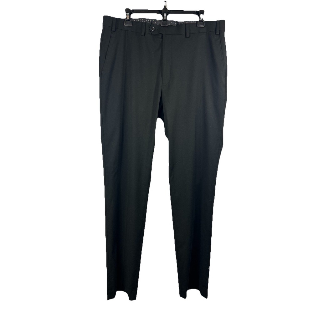 Lauren Ralph Lauren Total Comfort Black Dress Pants 36x34 Mens Slacks Preppy Lux
